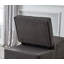 Salon avec lit inclinable en tissu de lin gris-2122643813