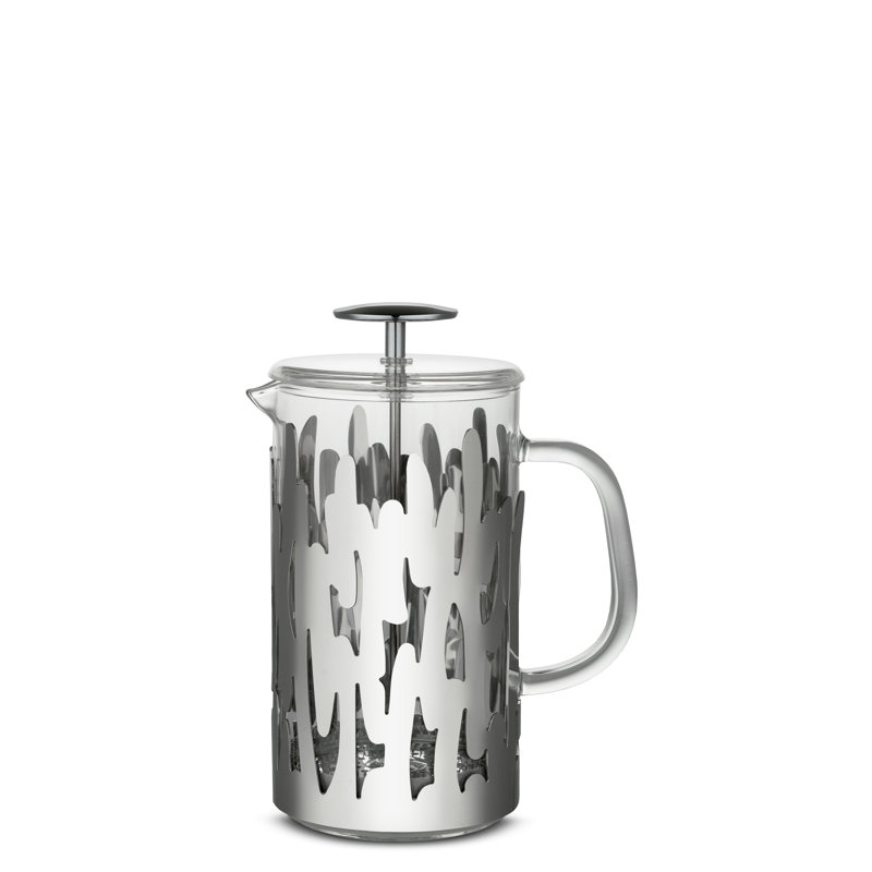 Barkoffee French Press Coffee Maker in Black , Black Steel