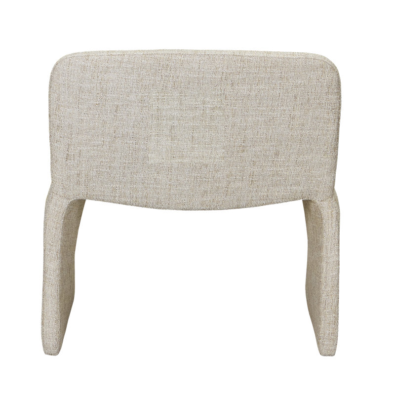 Ella Slipper Chair, Heather Beige Basketweave