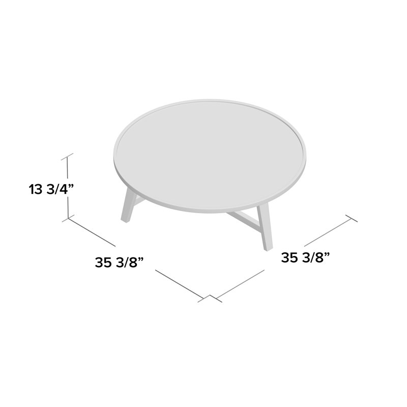 Table basse à 3 pieds, Gris