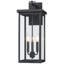 Grande applique murale noire 22,5 po pour l'extérieur