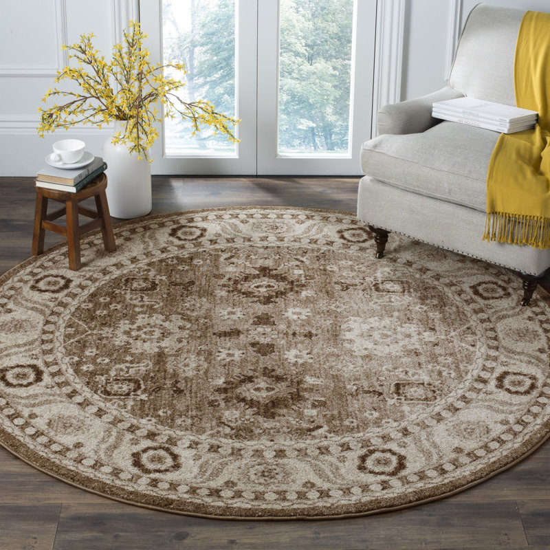 Hamadan Imaya retro oriental performance rug, Rond 9 pi