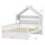 Lit maison avec tablette de rangement-686930257