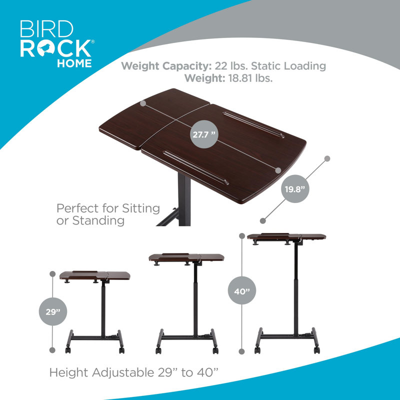 Table mobile BirdRock Home, Brun / noir