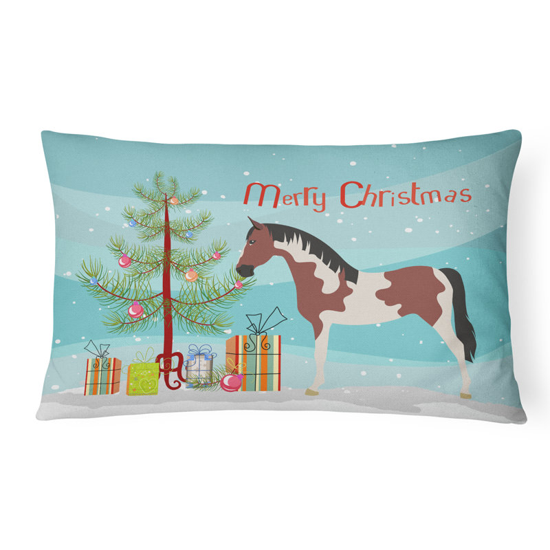  Coussin Pinto Horse Christmas