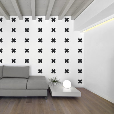 Décalcomanie murale à motifs croisés suisses