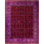 Overdyed Hand-Knotted Wool Modern-Contemporary Purple Area Rug 9' 2" x 11' 10"