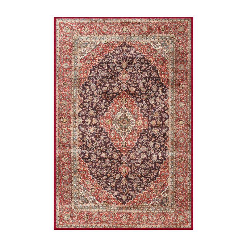Tapis beige/vert/rouge traditionnel Craigarogan, Rectangle 2 pi x 3 pi