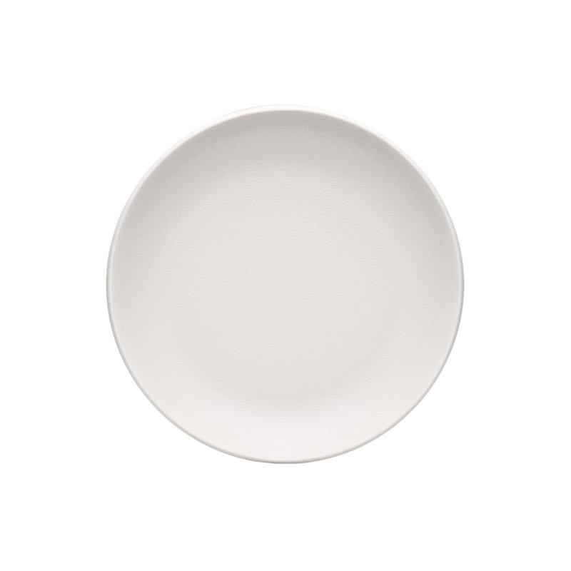 Trama Melamine Dinner Plate, Light Gray