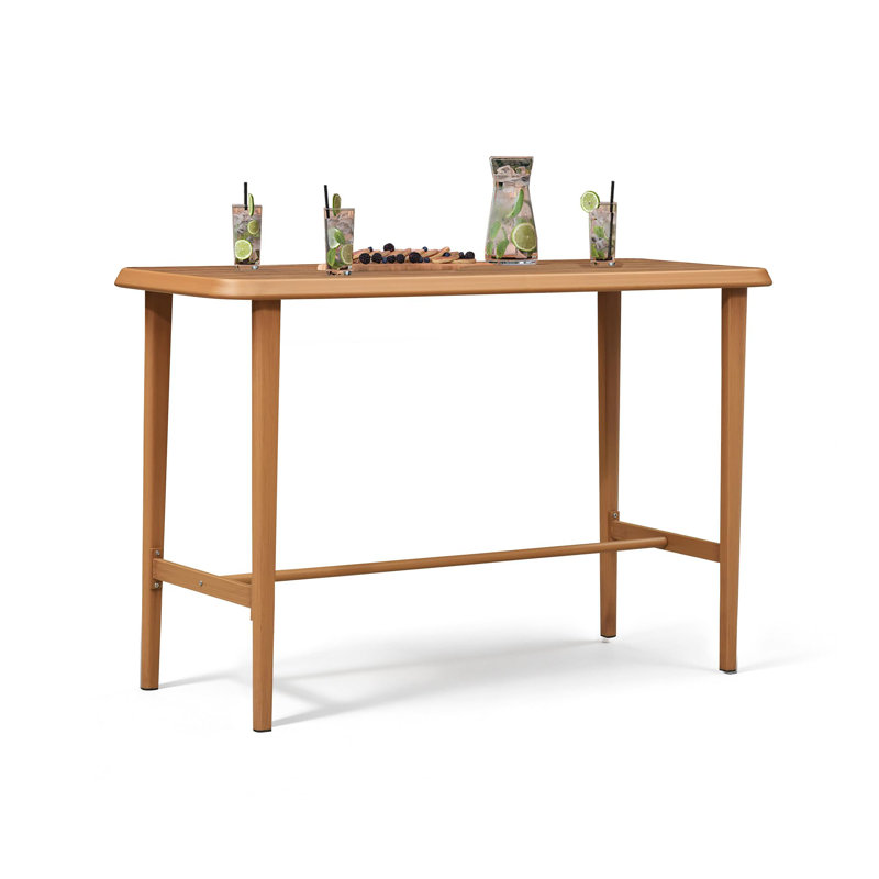  Table de patio pour salle à manger, 41.34" H x 62.6" W x 25.59" D, Teck