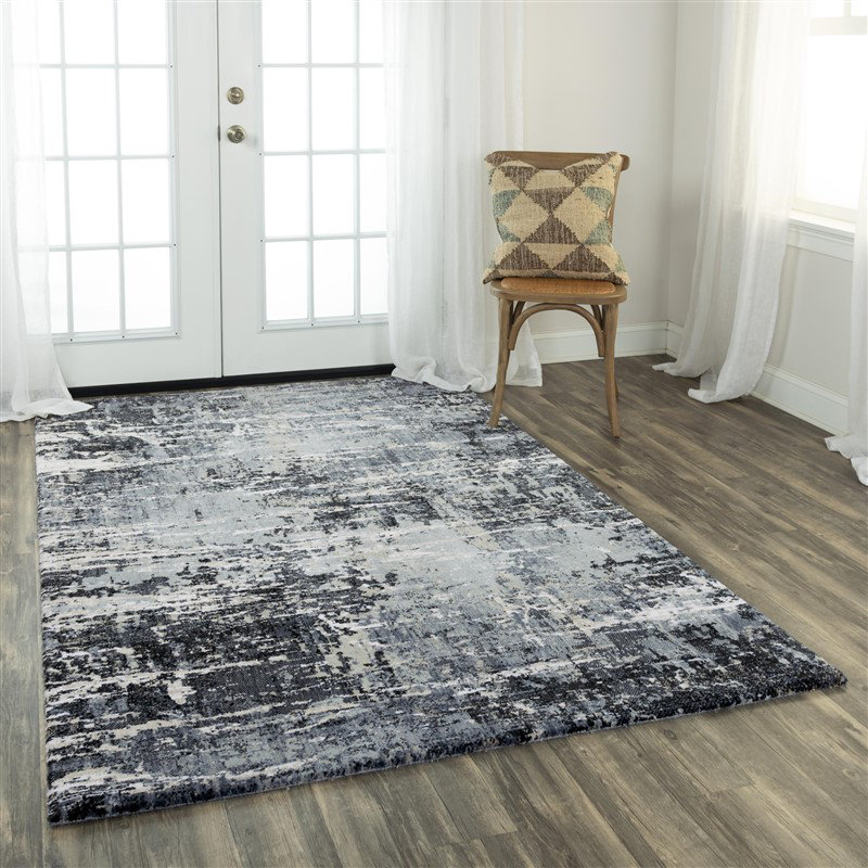 Tapis tissé à la machine 100% polyester recyclé hybride, Tapis de couloir 2 pi 6 po x 8 pi