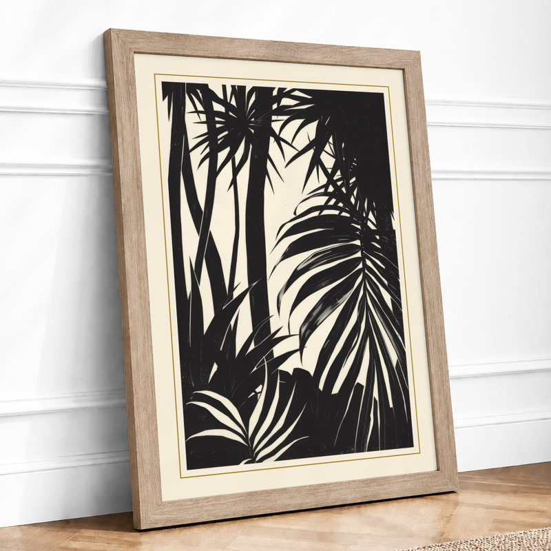 Jungle Fronds Botanical - Print, A1 - 84.1 x 59.4 cm, Oak