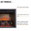 WEMBURY FLAMME Black Electric Fireplace Insert-289769762