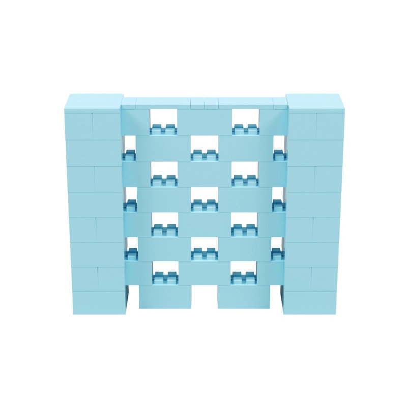 Ensemble mural 4 po de haut Everblock, Bleu clair, 60"