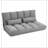 Convertible Floor Sofa Chair, Folding Couch Bed, Guest Chaise Lounge with 2 Pillows, Adjustable Backrest and Headrest, 51.25" L-820907090