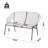 Outdoor Patio Loveseat, White PE Wicker-314398279