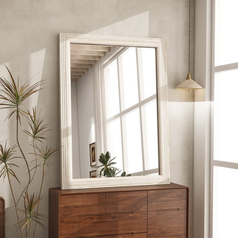 Miroir mural imperméable, 40 po x 30 po , Blanc