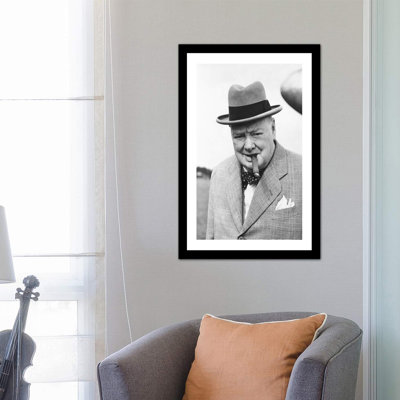 «Winston Churchill Portrait», photographie encadrée