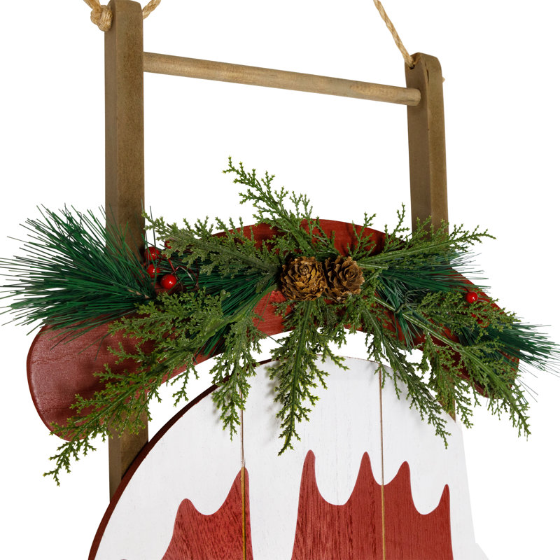 Snow Sled Merry Christmas Porch Sign - 55.75"
