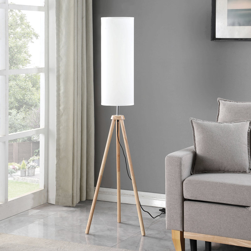 Lampe trépied naturelle moderne 58,5 po In Lauren