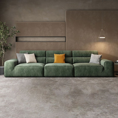 Green 100% Polyester Modular Sofa cushion couch