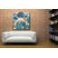 Art mural en verre acrylique «Blue and Gold Poppies I» par Studio W-101670718
