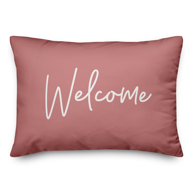 Outdoor Throw Pillow, Pink