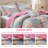 Cozy Reversible Bedding Sets, Polyester Lightweight Quilt, Floral Patchwork Design For Home