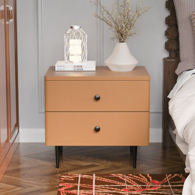 20" W 2 Drawers Moder Nithtstand (Pre-assembled)
