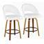 Ensemble de tabourets de bar Mid-Century à hauteur fixe avec siège rembourré et repose-pieds-1632337802