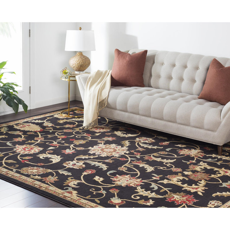 Feagin Floral Indoor Rug, Rectangle 9' x 13'