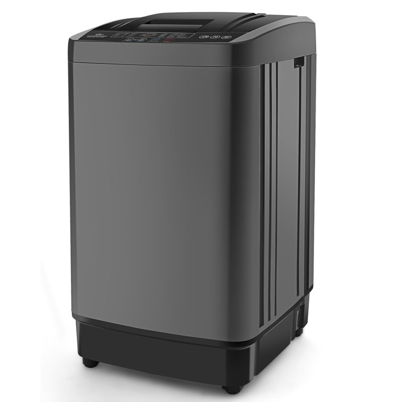 Nina 2.4Cu.ft Portable Washing Machine, 18.7Lbs Capacity Full-Automatic Portable Washer, Washer And Spinning Dryer Combo With Drain Pump, Led Display, 10 Programs & 4 Water Levels For Apartment Dorm Rv