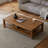 Brown Solid Wood Rectangular Coffee Table-729014887