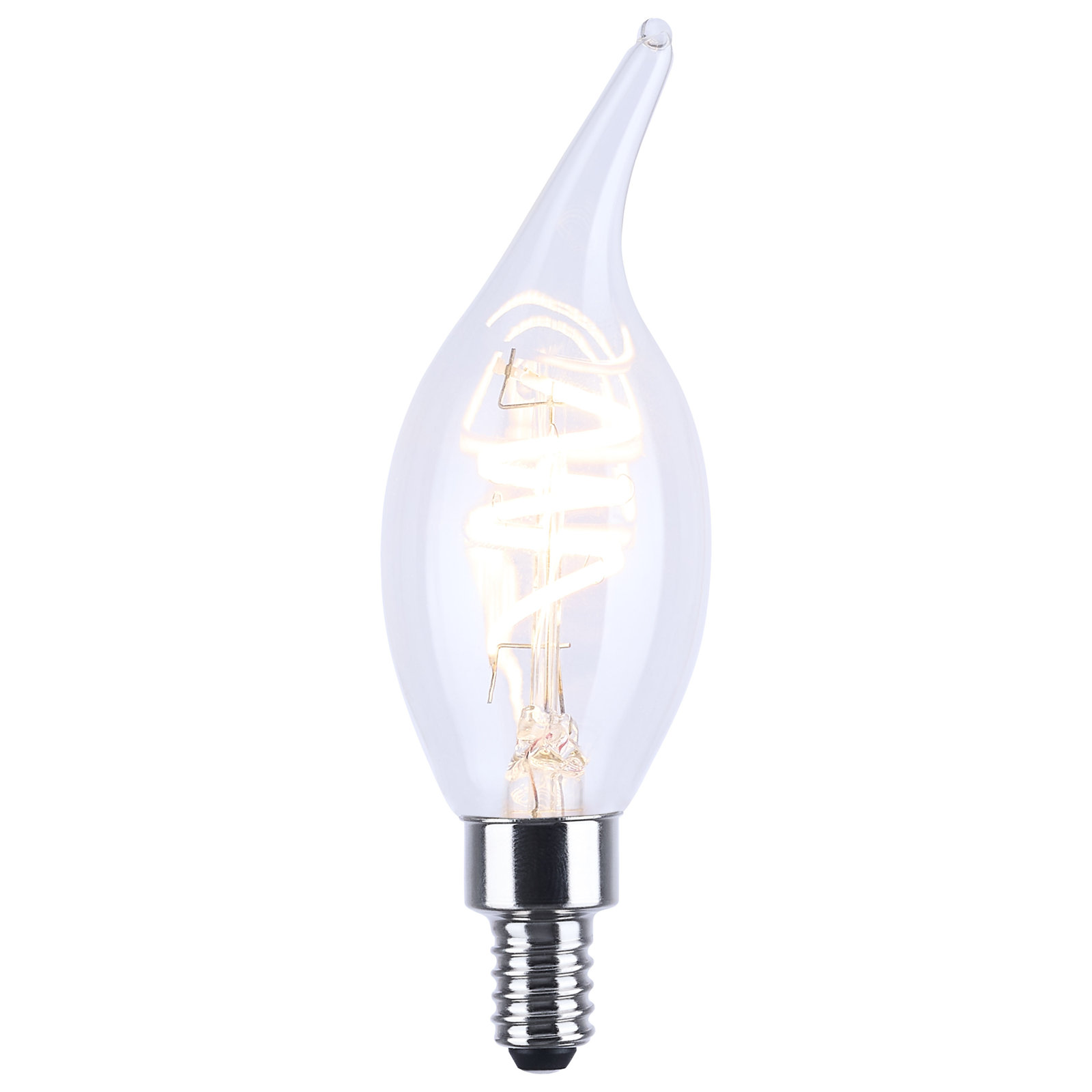 Deena 4W CA11 E12 LED Clear Bulb - 3000K, 3000 Kelvins
