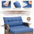 Valierius Adjustable Outdoor Wicker Daybed Patio Sofa Bed, 5-Position With Storage Ottoman-675546929