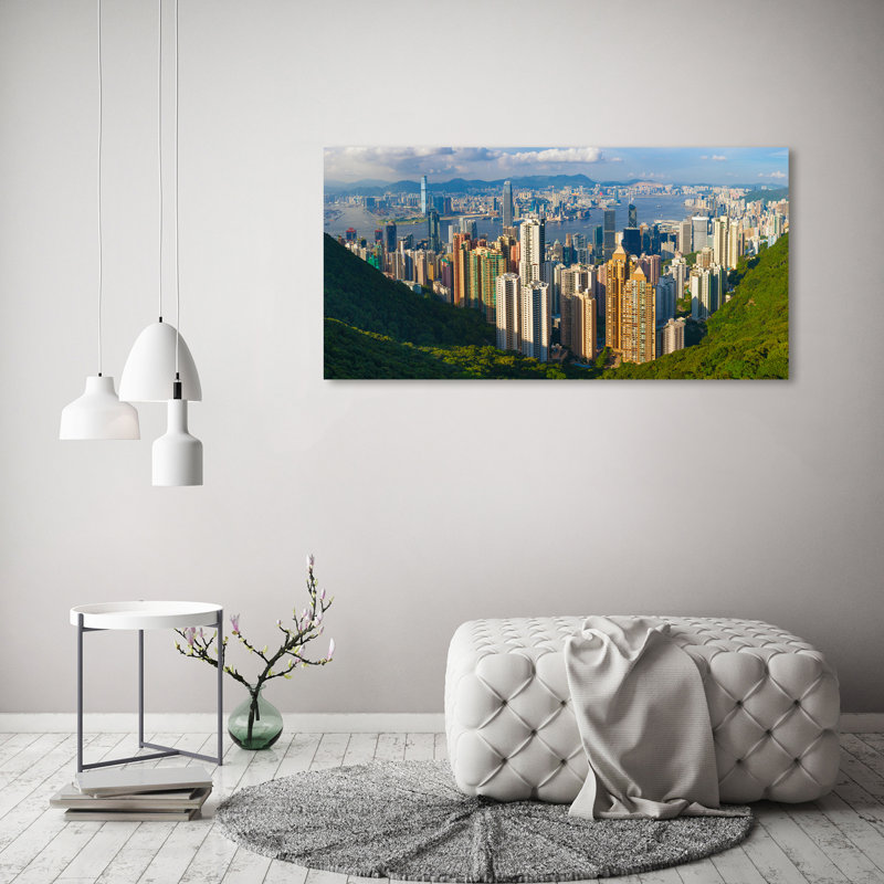Hong Kong Panorama - Wrapped Canvas Print