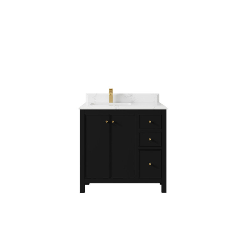 Meuble-lavabo simple 36 po avec plateau Chicago, Empira