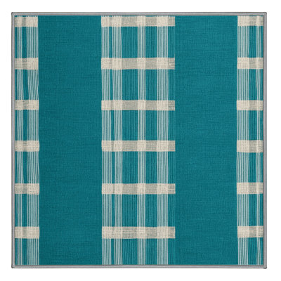 Tapis vert à carreaux lavable à la machine