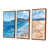 Toile avec cadre flottant brun