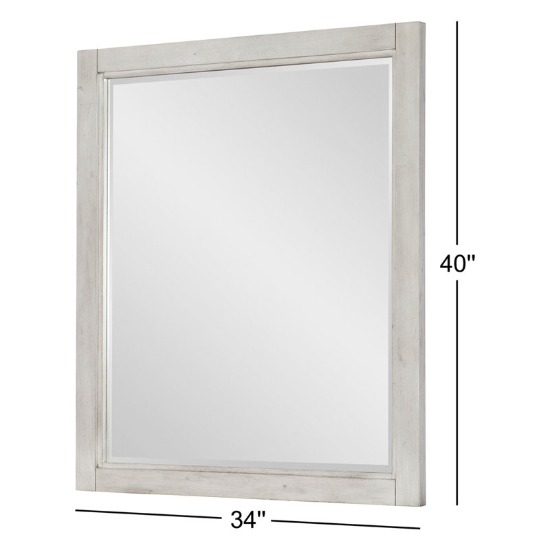Miroir de commode Tyson, Aspect pavé blanc