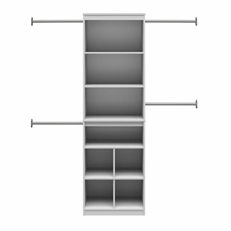 Speights 68.69'' - 95.44'' Closet System, Dove Gray