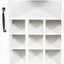 Armoire à vin moderne de 47 po avec porte de grange coulissante, armoire buffet avec porte-bouteilles de vin et armoire de rangement Modern
