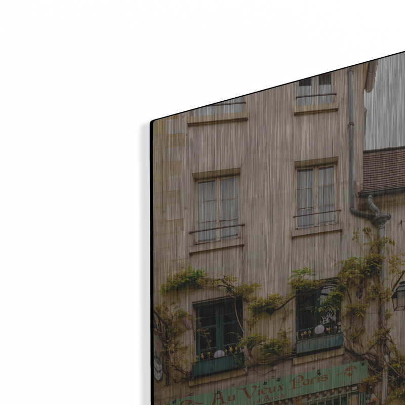 «Parisian Cafe», art mural en métal, H 24 po x l 36 po