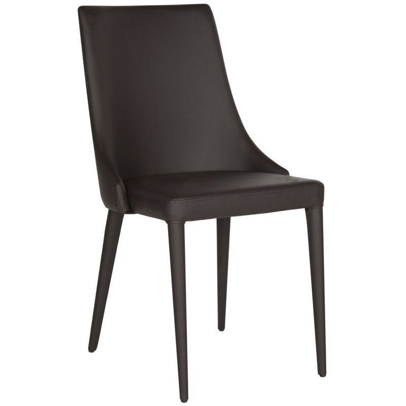 Chaise d'appoint rembourrée H 19,1 po Bohy, Polyuréthane brun