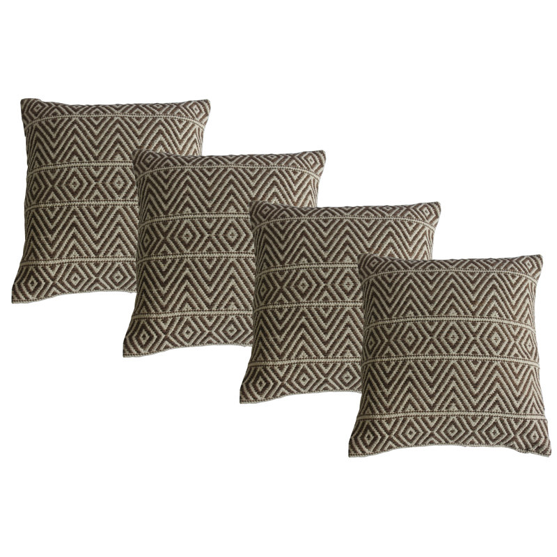 Cotton Throw Pillow, Gray