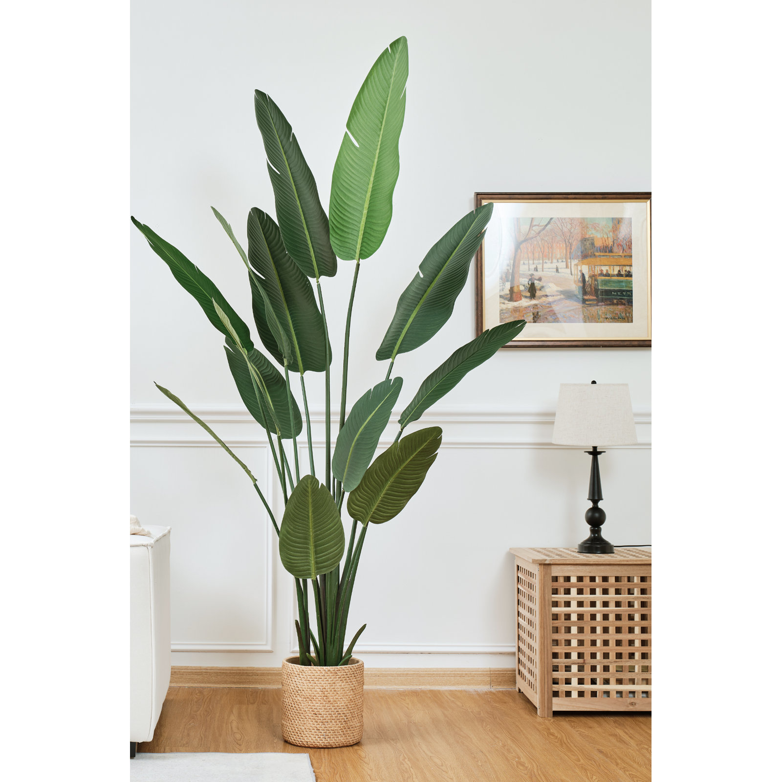 83'' Faux Banana Tree in Pot