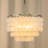 Chyrl 3 - Light Coastal Natural Capiz Shell Tiered Chandelier for Dining Table