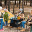 Table de camping pliante en acier Kahlina
