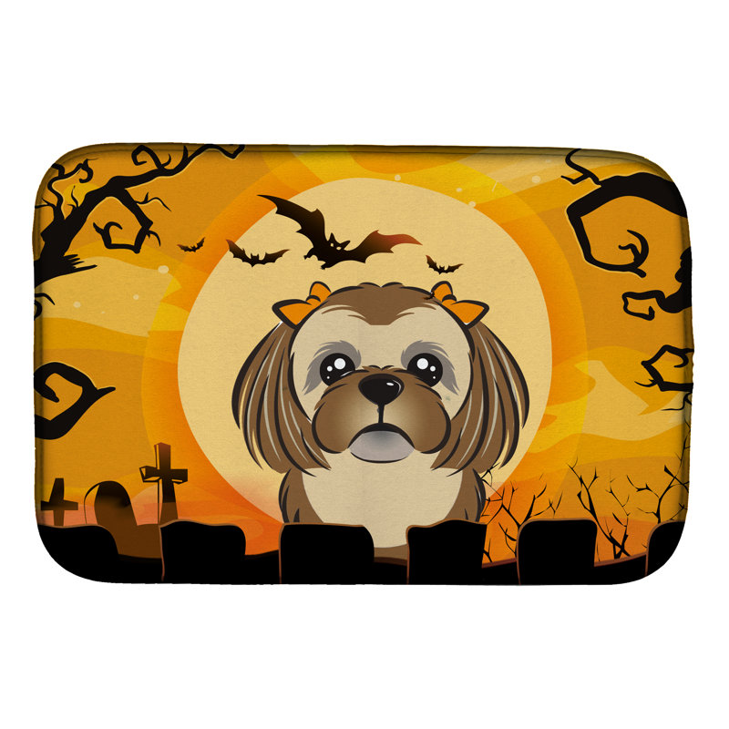 Tapis de séchage tzu halloween shih