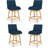 Malakeh Swivel Upholstered Counter Stool with Solid Wood Frame-100865027-103255354